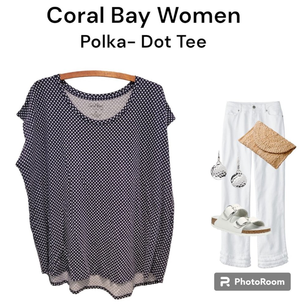 Coral Bay Women Polka-Dot Tee